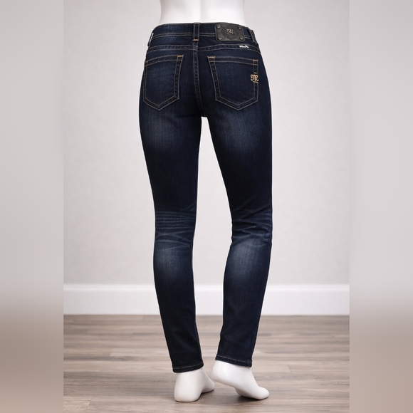 Miss Me Denim - Miss Me Women's Mid Rise Skinny Denim Blue Jeans Stretch Size 27x31 NEW